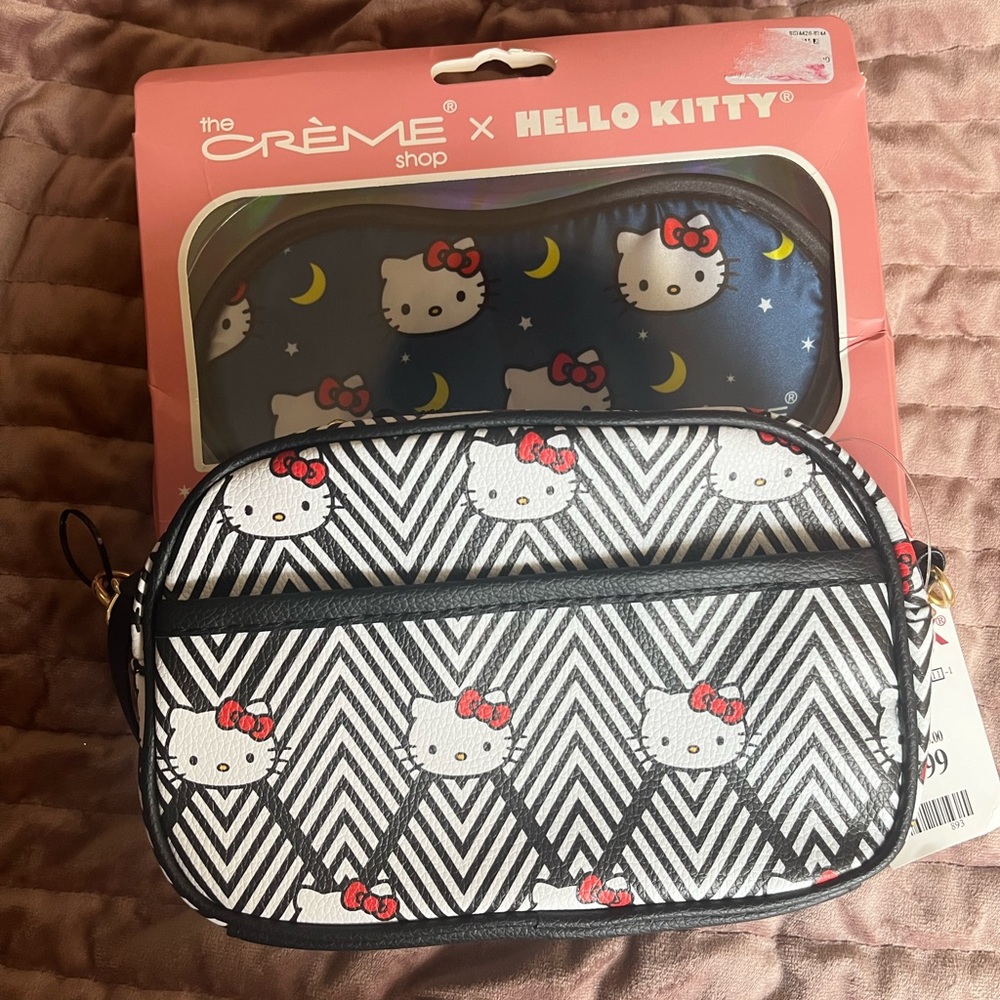 Hello Kitty Purse And Sleeping Mask